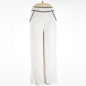 Sienna Sky White Pants with Black Trim NEW size Large